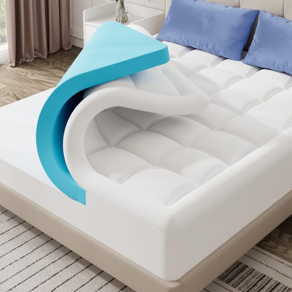 A cozy mattress topper to help college students sleep better in 2025